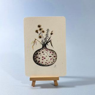Postkarte  >Runde Vase<