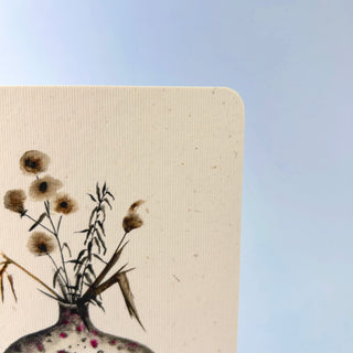 Postkarte  >Runde Vase<