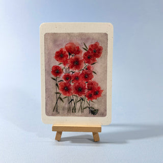 Postkarte  >Mohn<
