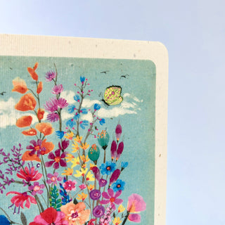 Postkarte  >Blumenmädchen<
