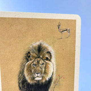 Postkarte >Löwe<
