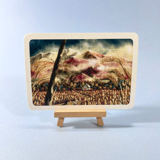 Postkarte  >Haus im Kornfeld<