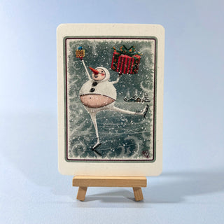 Postkarte  >Schneemannmann<