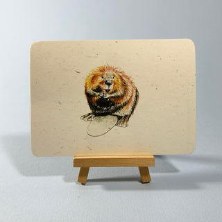 Postkarte >Biber<