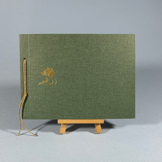 Kleines Fotoalbum Retro Efeugrün