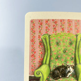 Postkarte  >Sesselkatze<