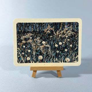 Postkarte  >Blaue Blumenwiese<