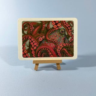 Postkarte >Oktopus< (2)
