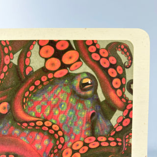 Postkarte >Oktopus< (2)