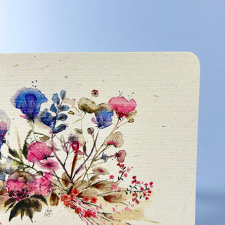 Postkarte  >Wildblumen Sommer<